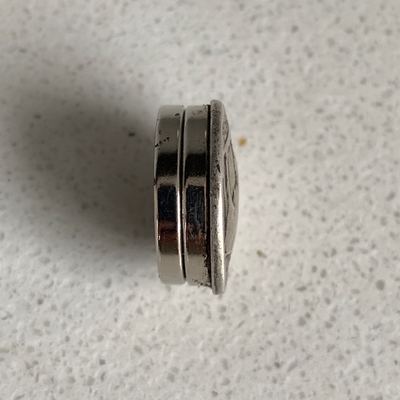 Modified Buffalo Nickel Coin Lapel Pin / Tie Tack With Neodymium Magnets - Picture 4 of 5